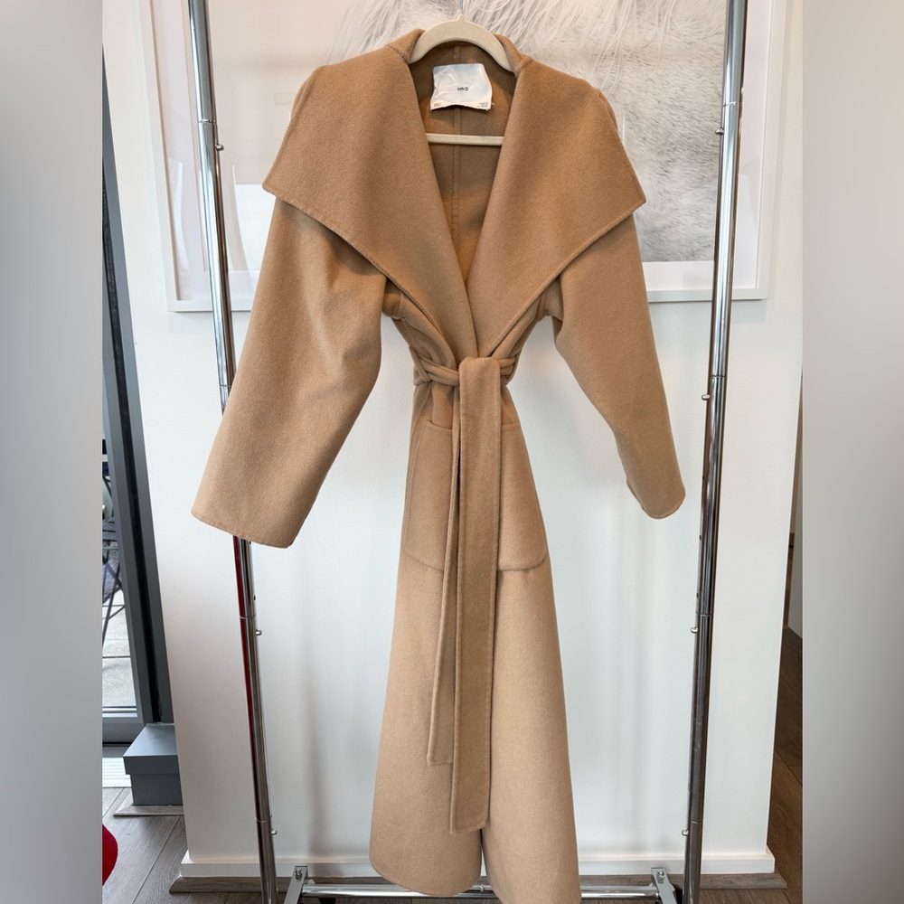 Mango Belted Overcoat
